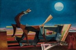 Hommage au Douanier Rousseau, le rêve de la bohémienne endormie