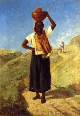 Femme portant un pichet sur la tête