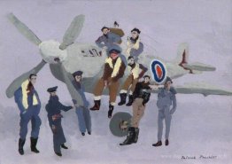 Un groupe de pilotes polonais