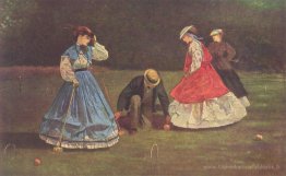 Scène de croquet