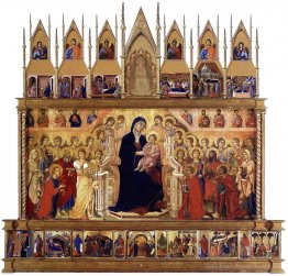 Madonna et enfant sur un trône (avant)