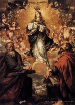 Vierge de la conception immaculée avec Sts Andrew et John le bap