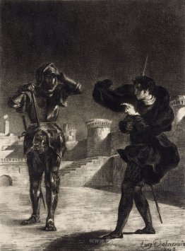 Hamlet voit le fantôme de son père