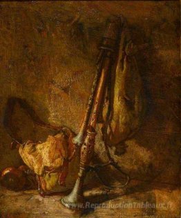 Nature morte avec un cornemuse