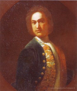 Portrait de jeune homme dans un manteau vert