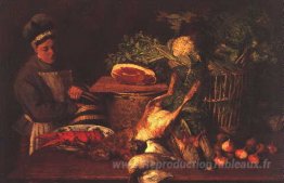 Nature morte et femme