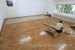 Retrait du plancher en bois, Grafisches Kabinett, sécession