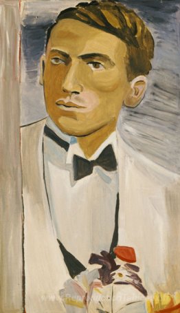 Version d'un portrait avec des fleurs en papier