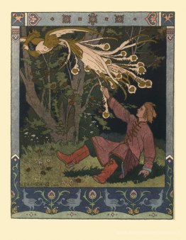 Illustration pour l'histoire du prince Ivan, du Firebird et du l