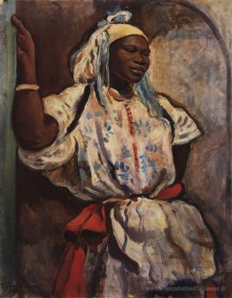 Femme marocaine en blanc