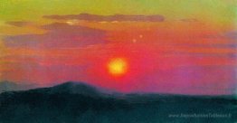Coucher de soleil rouge
