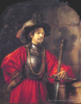 Portrait d'un homme en costume militaire