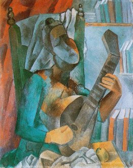 Femme avec une mandoline