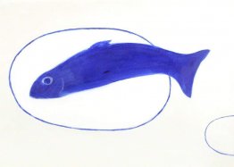 Poisson morte de vie bleu