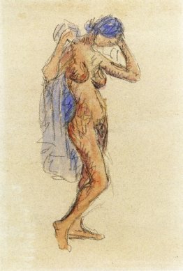 Modèle nu avec draperie