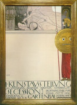 Affiche pour la première exposition d'art du mouvement d'art de