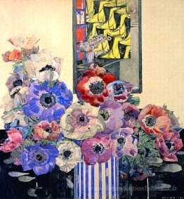 Nature morte des anémones
