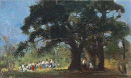Festivité sur le terrain