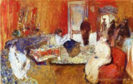 Dans la salle rouge