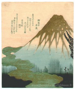 Mt. Fuji au-dessus des nuages, copiez après l'impression de Hokk