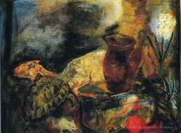 Nature morte avec un agneau abattu