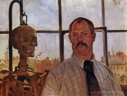 Autoportrait avec squelette