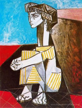 Portrait de Jacqueline Roque avec ses mains croisées