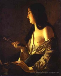 Se repentir de la Magdalene, également appelée Magdalene dans un