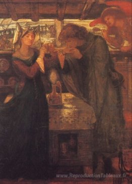Tristram et Isolde buvant la potion d'amour