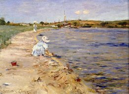Scène de plage - Matin à Canoe Place