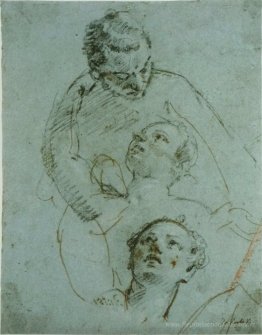 Vénus et Adonis avec Cupidon
