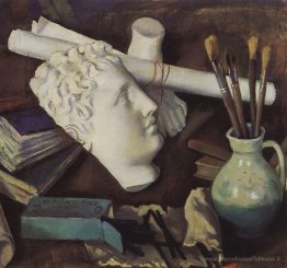 Nature morte avec les attributs des arts