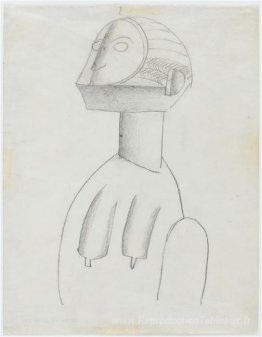 Étude du masque pour la création de Monde