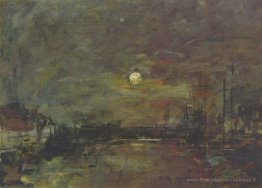 Crépuscule sur le port de Le Havre