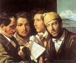 Lecteurs de journaux à Naples