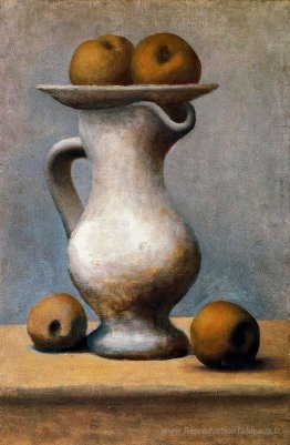 Nature morte avec le pichet et les pommes