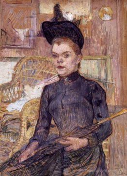 Femme dans un chapeau noir, Berthe La Sourde