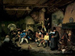 Paysans dansant dans une taverne