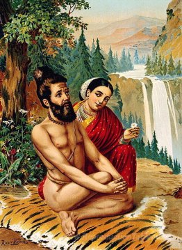 Menaka la nymphe tentant le yogi