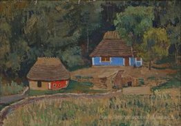 Khutir (hameau) dans le bois