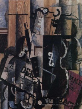 Violon et clarinette sur une table