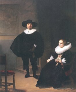 Portrait d'un couple dans un intérieur