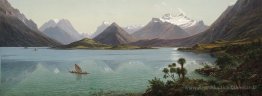 Lake Wakatipu avec Mount Earnslaw, Middle Island, Nouvelle-Zélan