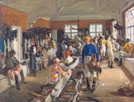 Le vestiaire des jockeys à Ascot
