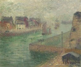 Port à Dieppe en brouillard