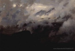 Elbrus dans les nuages
