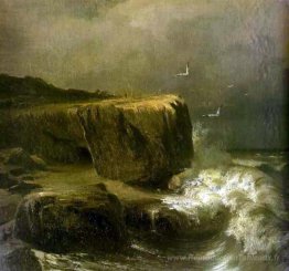 Marée près du rivage de la Crimée
