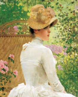 Dame dans le jardin