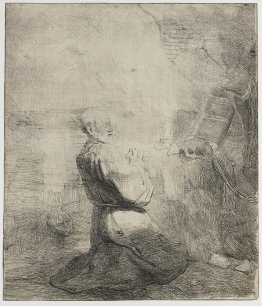 Saint Jérôme à genoux