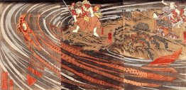 Oniwakamaru se préparant à tuer une carpe géante